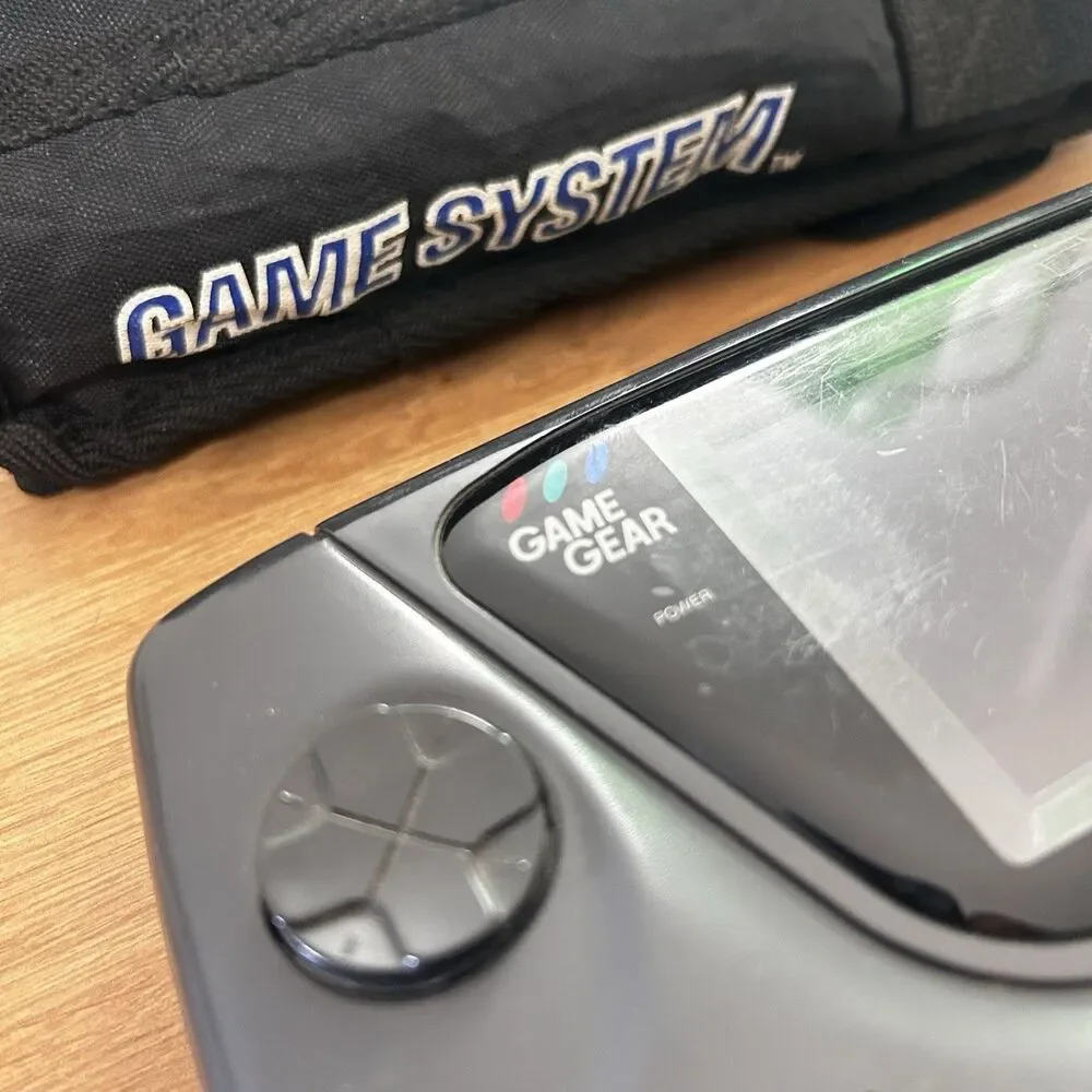 SEGA Game Gear Handheld System - Black With Games FOR PARTS